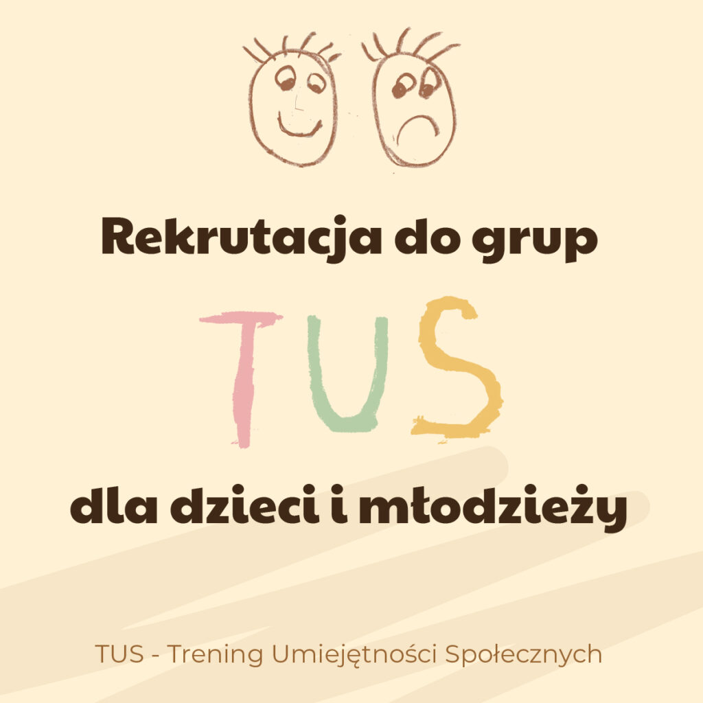 Rekrutacja do grup TUS dla dzieci i młodzieży